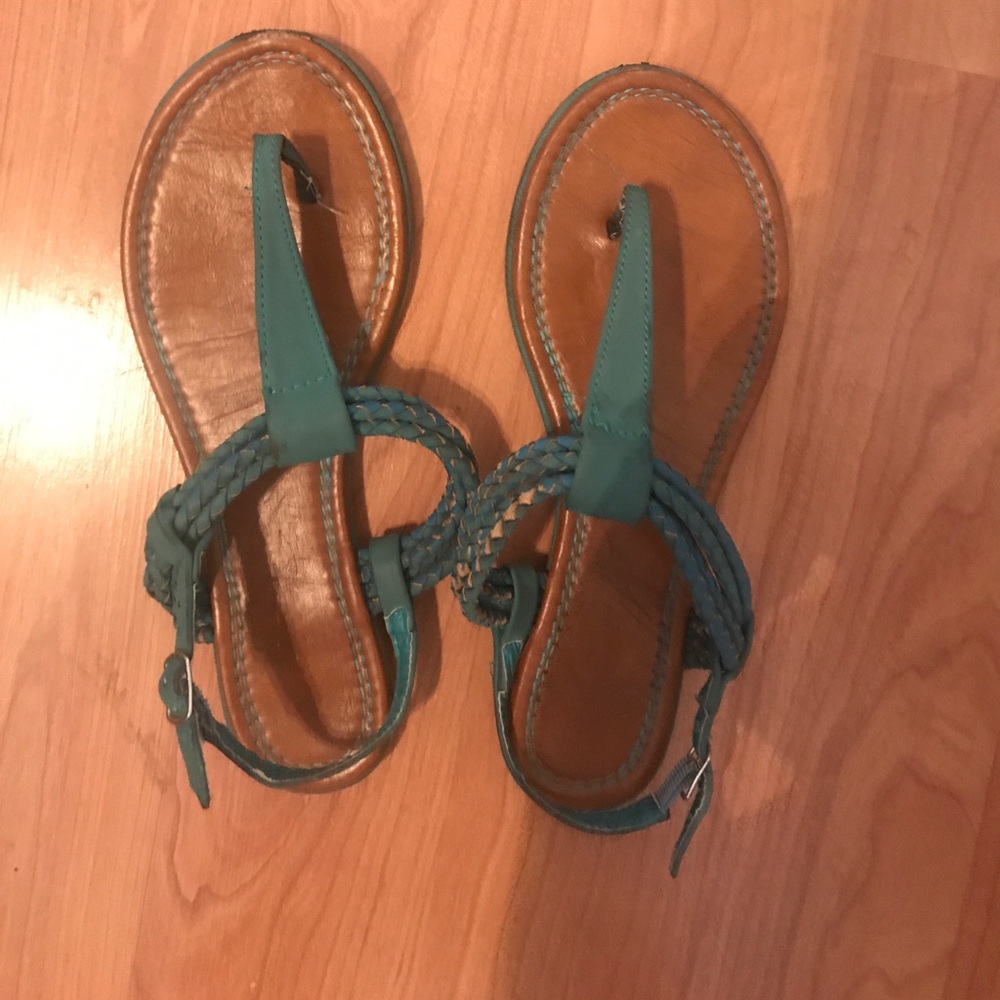Turquoise sandals - Picture 2 of 2